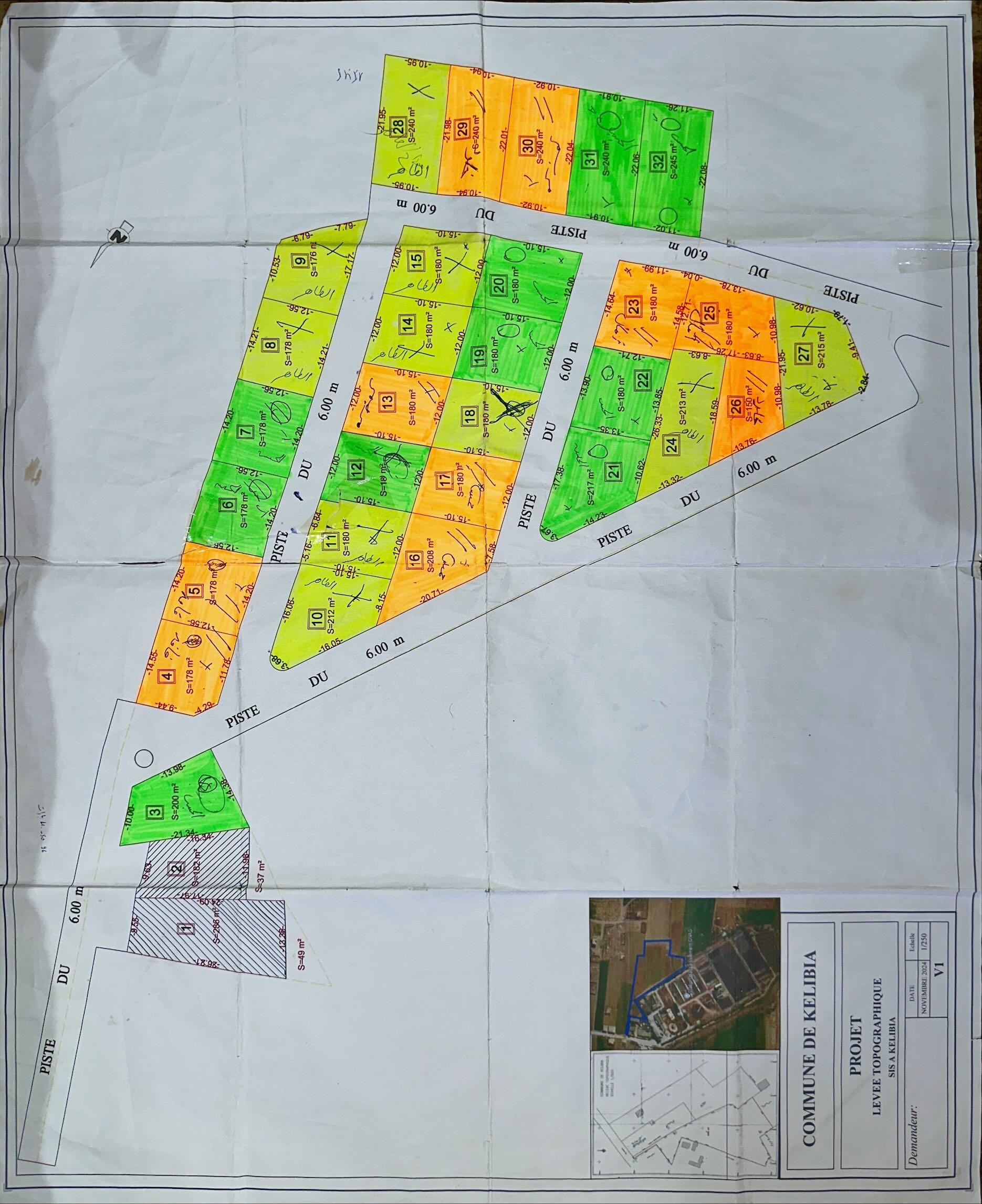 À vendre des terrains cité Riadh kelibia