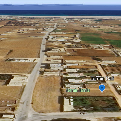 Terrain Vue Mer titré à Dar Allouche - kerkouane 1km de la plage